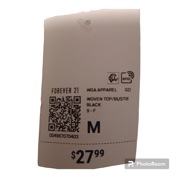 Forever 21 Cherry Mellow Satin Ruffle-Trim Cropped Tube Top Size Medium - Picture 8 of 8